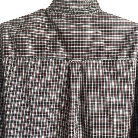 Gant Autumn Oxford Mens Shirt XL Plaid Muted Tone Cotton Button Up Office Casual - Picture 4 of 13